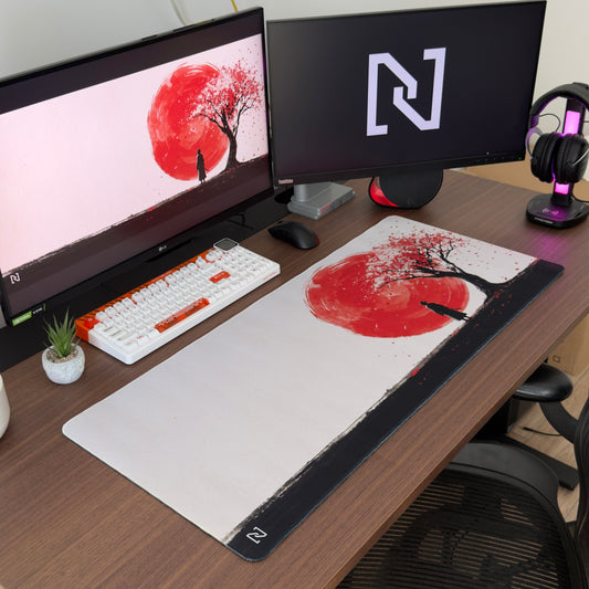 Deskmat Mousepad Numlock Red Eclipse 4mm Margini Cusute