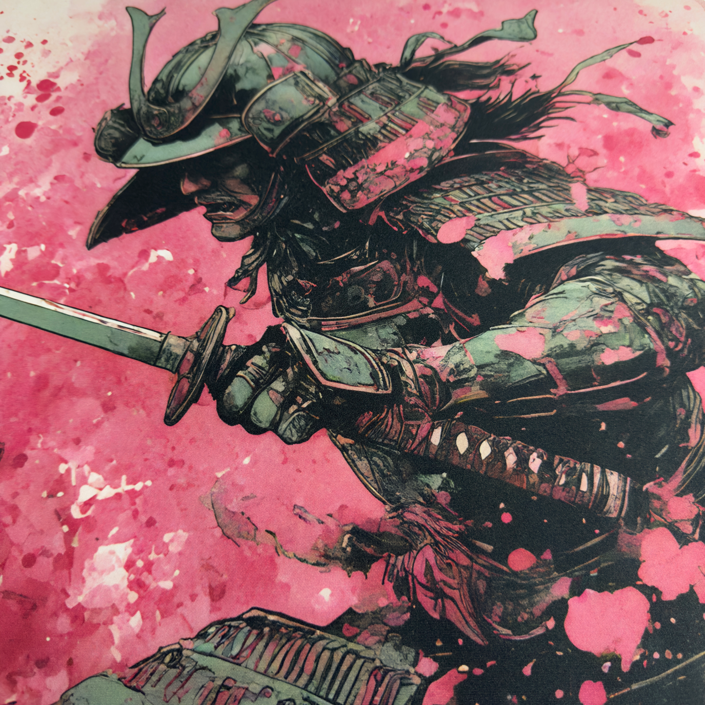 Deskmat Mousepad Numlock 3 Fingers Pink Sakura Samurai 4mm Margini Cusute