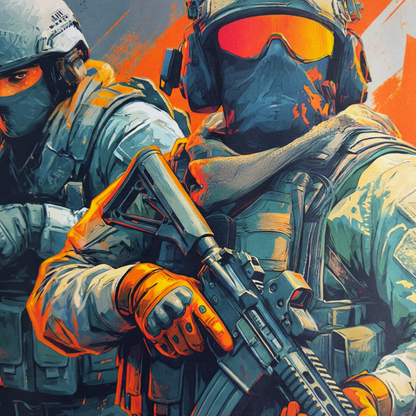 Deskmat Mousepad Numlock CS Rush B Are We Rushing In Or Going Sneaky-Beaky 4mm Margini Cusute