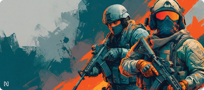 Deskmat Mousepad Numlock CS Rush B Are We Rushing In Or Going Sneaky-Beaky 4mm Margini Cusute