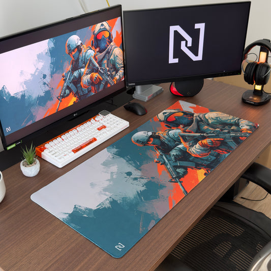 Deskmat Mousepad Numlock CS Rush B Are We Rushing In Or Going Sneaky-Beaky 4mm Margini Cusute