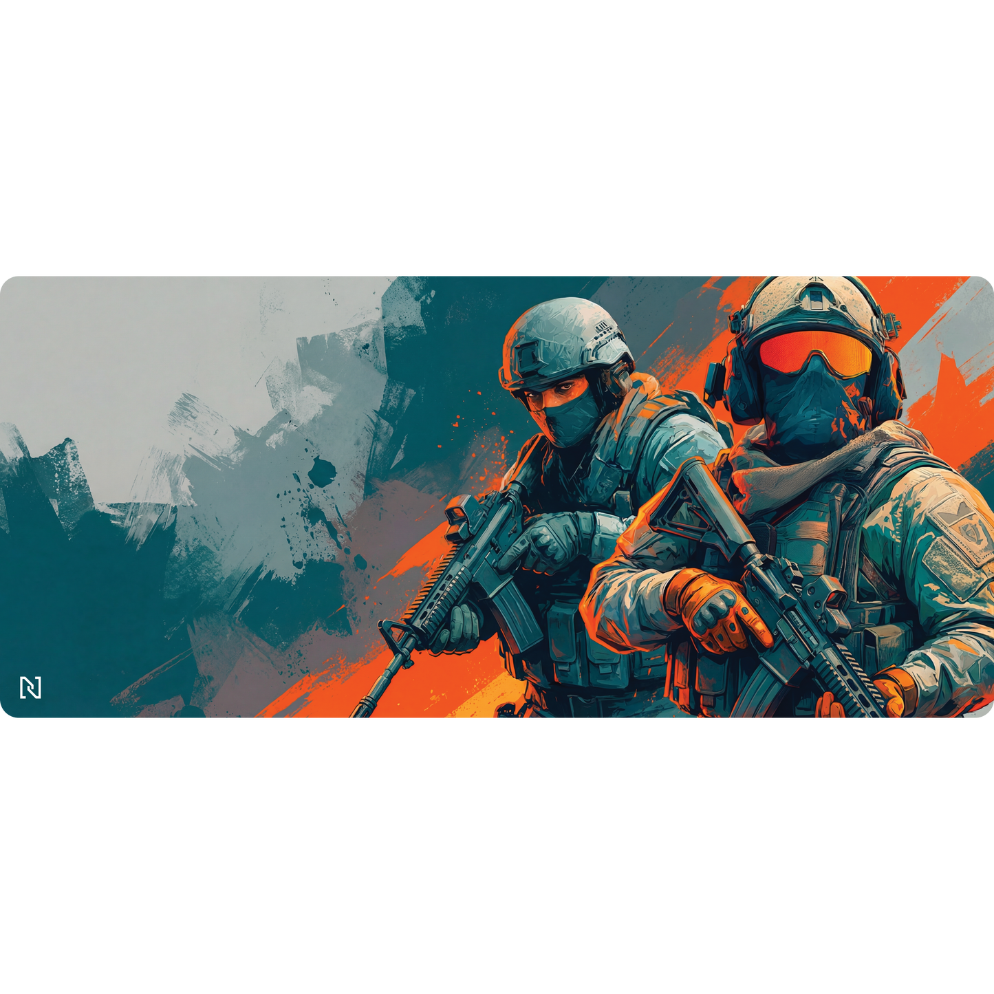Deskmat Mousepad Numlock CS Rush B Are We Rushing In Or Going Sneaky-Beaky 4mm Margini Cusute