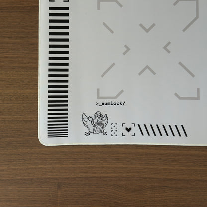 Deskmat Mousepad Numlock CS Monochrome Glitch 4mm Margini Cusute